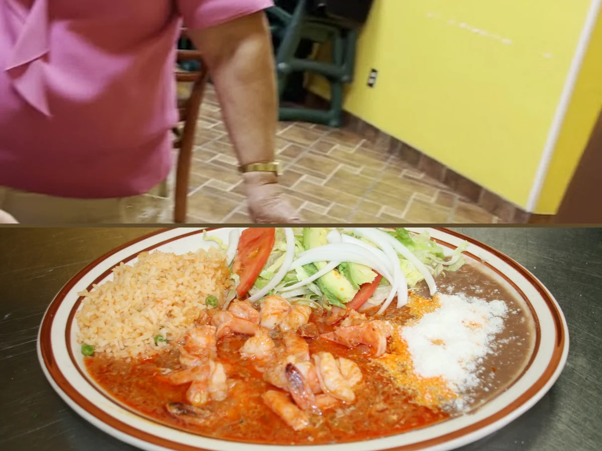 Mexican restaurant dining room with table service