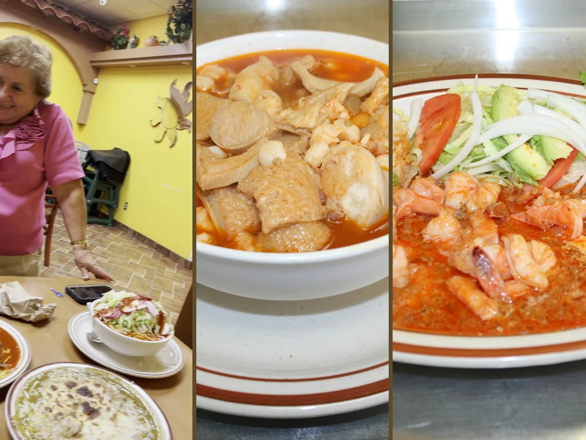 Warm interior for groups and solo dining
