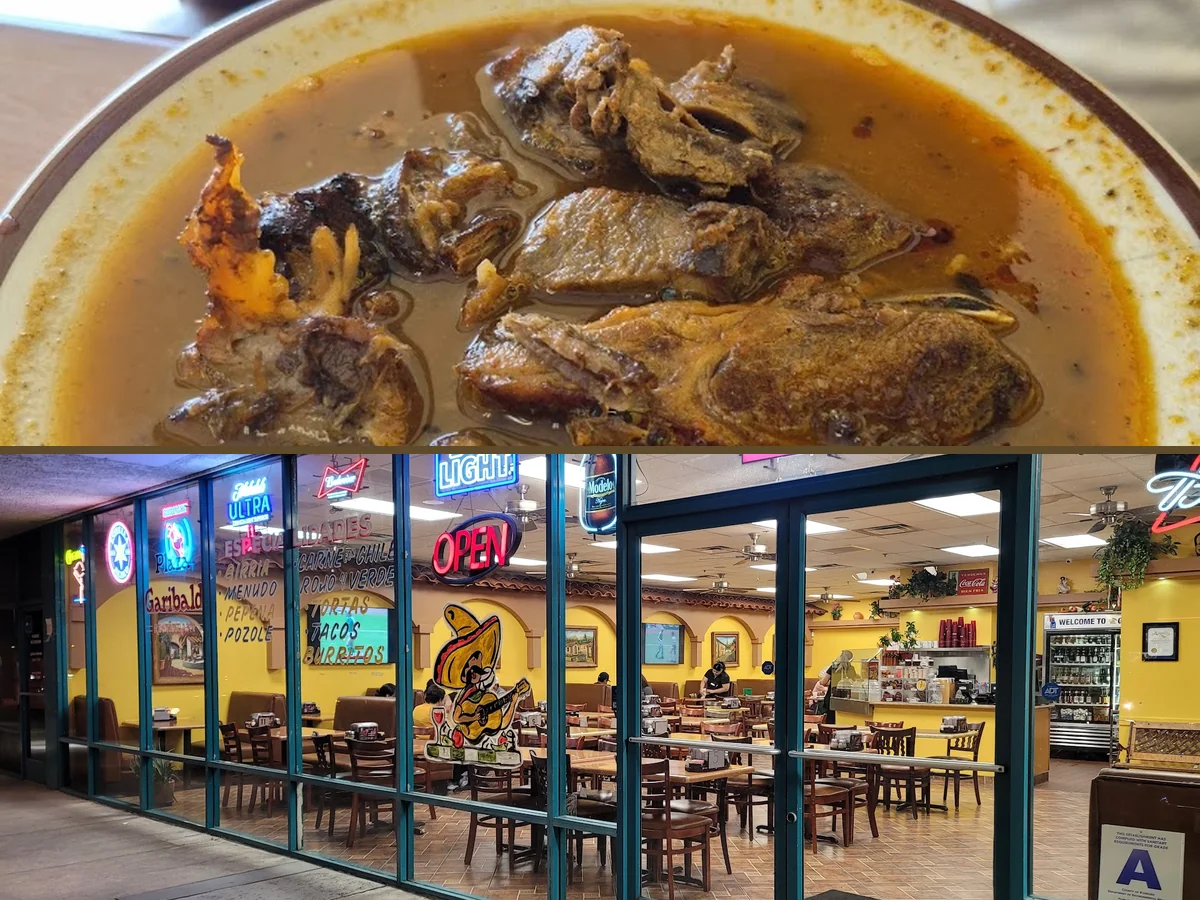 Mexican restaurant dining room with table service