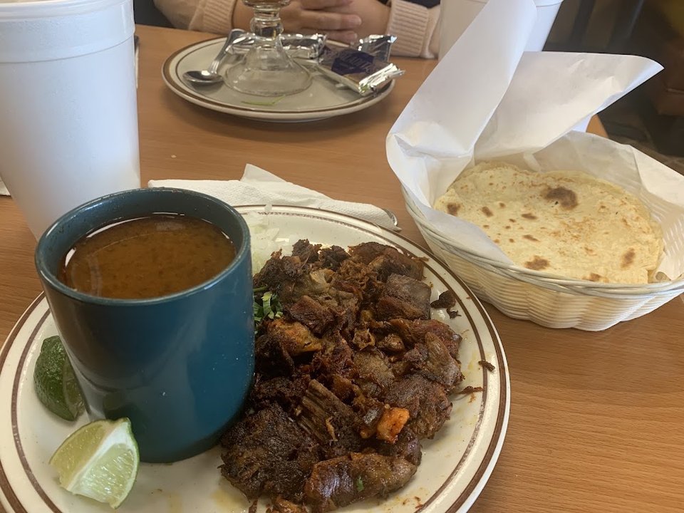 Breakfast and lunch items at a Mexican restaurant