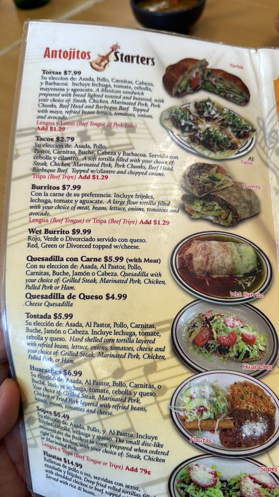 Small plates and local specialty dishes